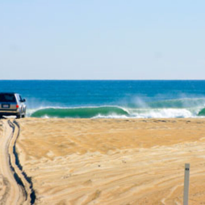 Truck on the beach outer banks north carolina.