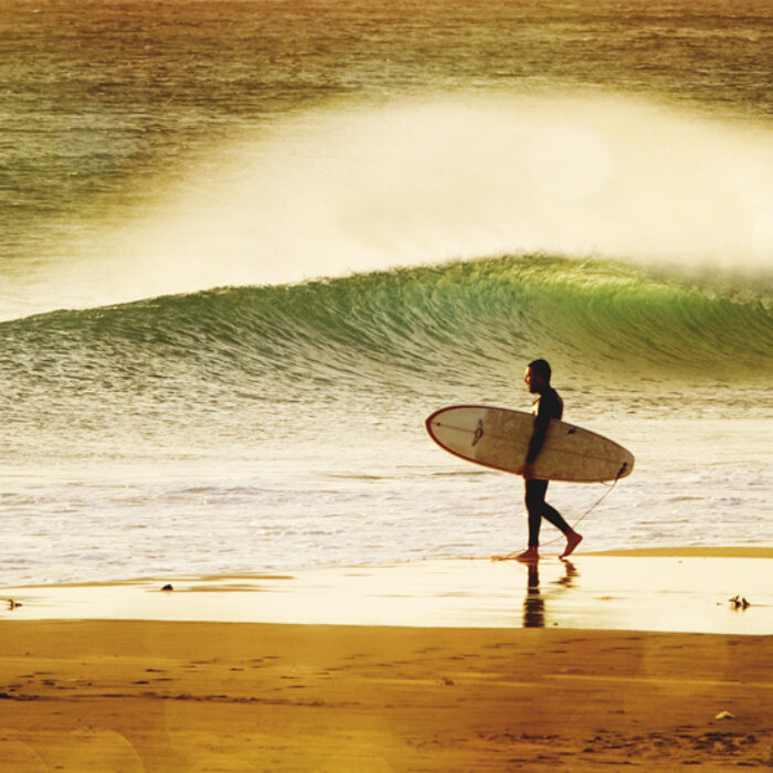 Surfer on the beach