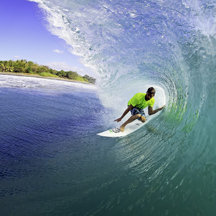 Randy Townsend gets barreled in Panama.