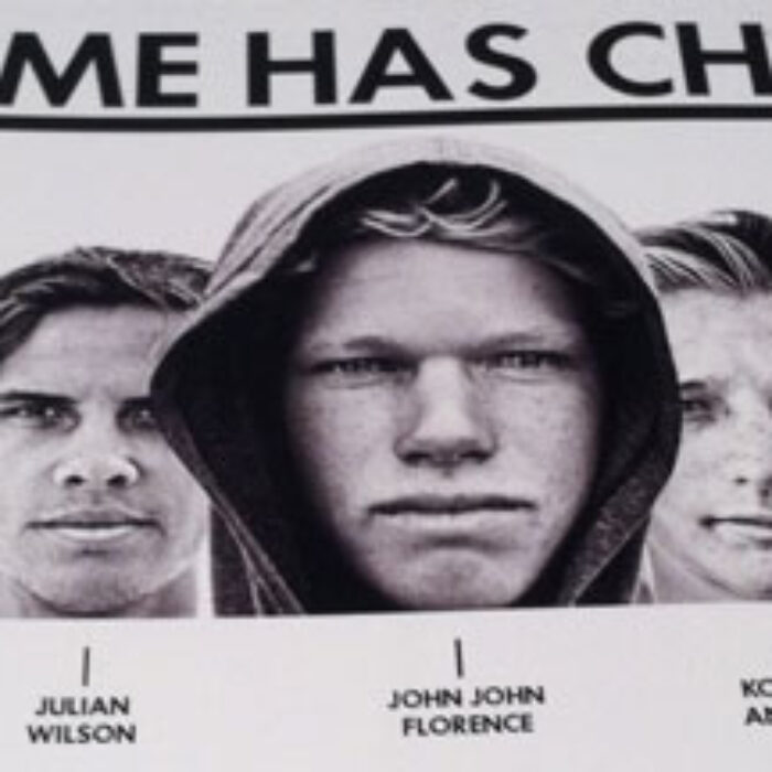 The Hurley Surf Team: John John Florence, Julian Wilson, Kolohe Andino, Carissa Moore, Evan Geiselman, Laura Enever, Conner Coffin, Lakey Peterson, and Miguel Pupo. Where's Simpo?
