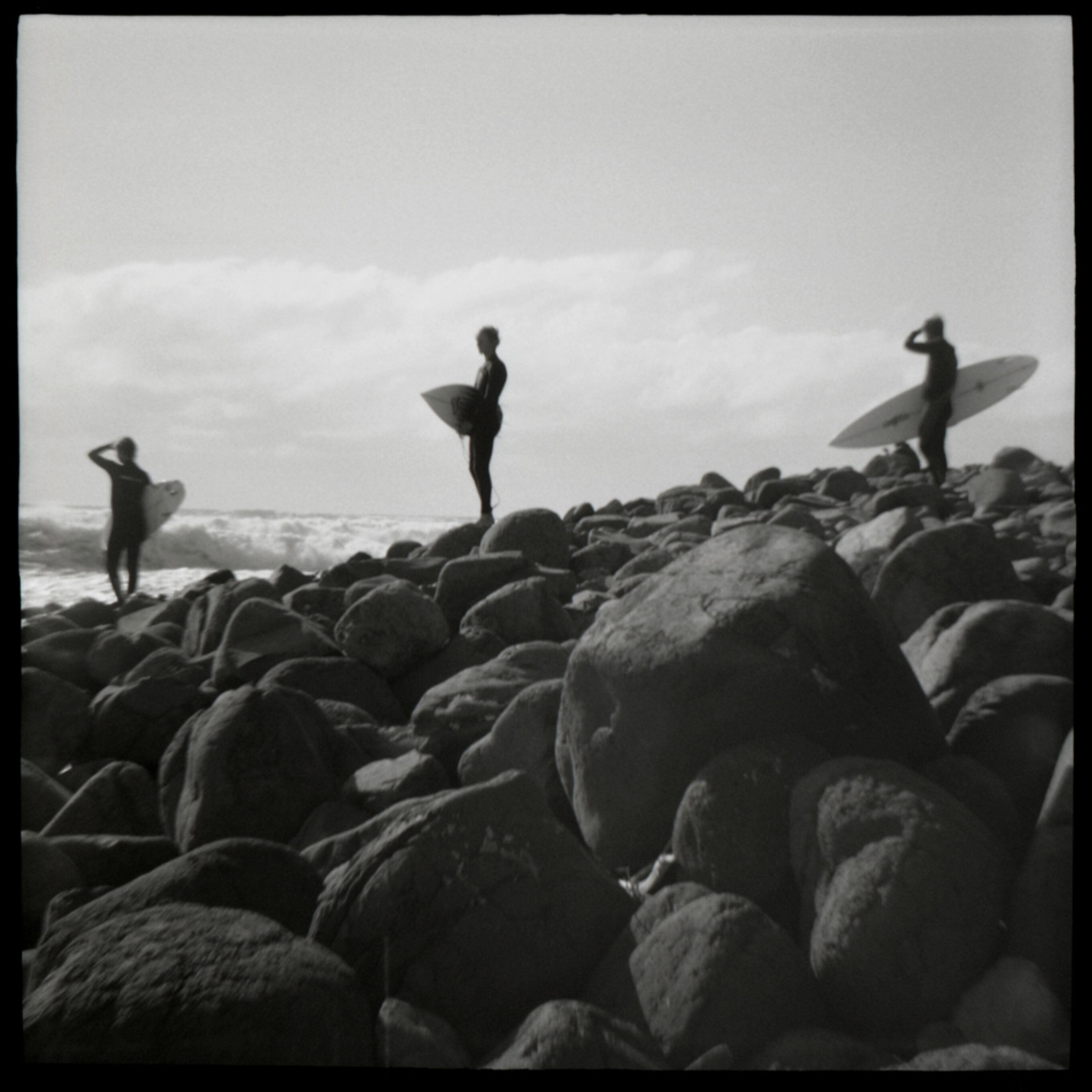 Surfers Checking Waves