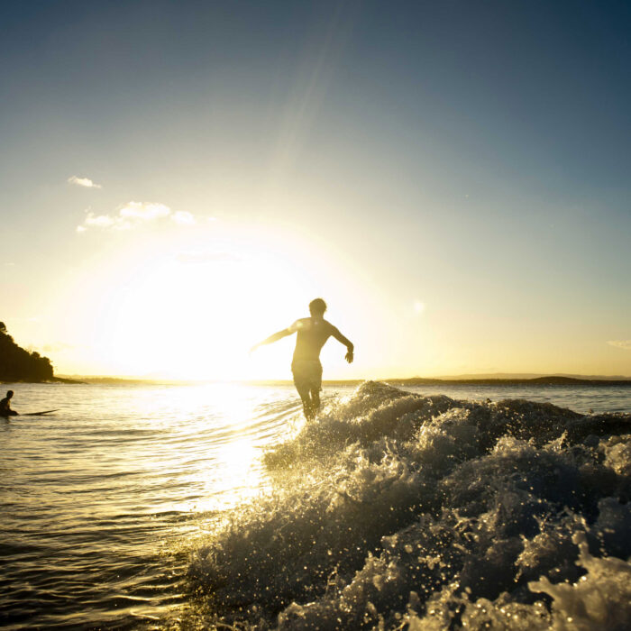 Sunset Longboarder