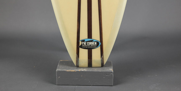 Pat Curren's flared stringer gun. Pat Curren's flared stringer gun.