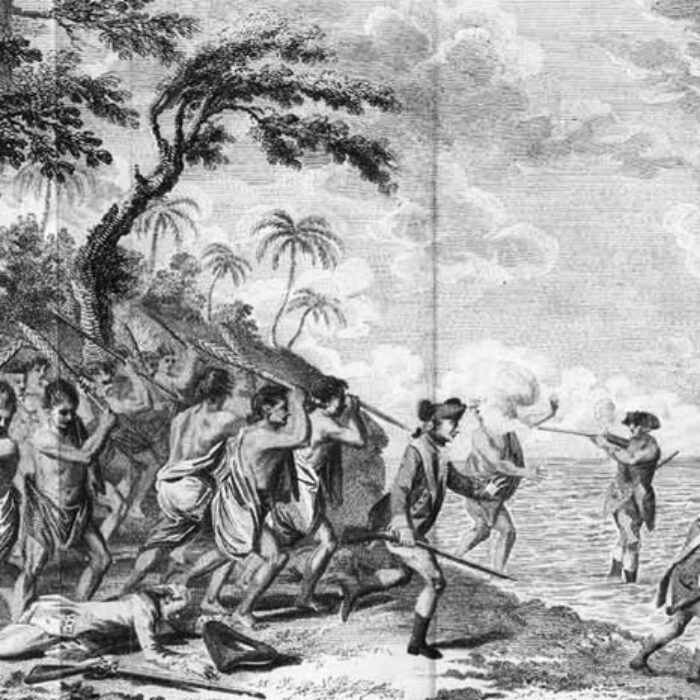 The Murder of Captain Cook at O-Why-ee. O-Em-Gee.