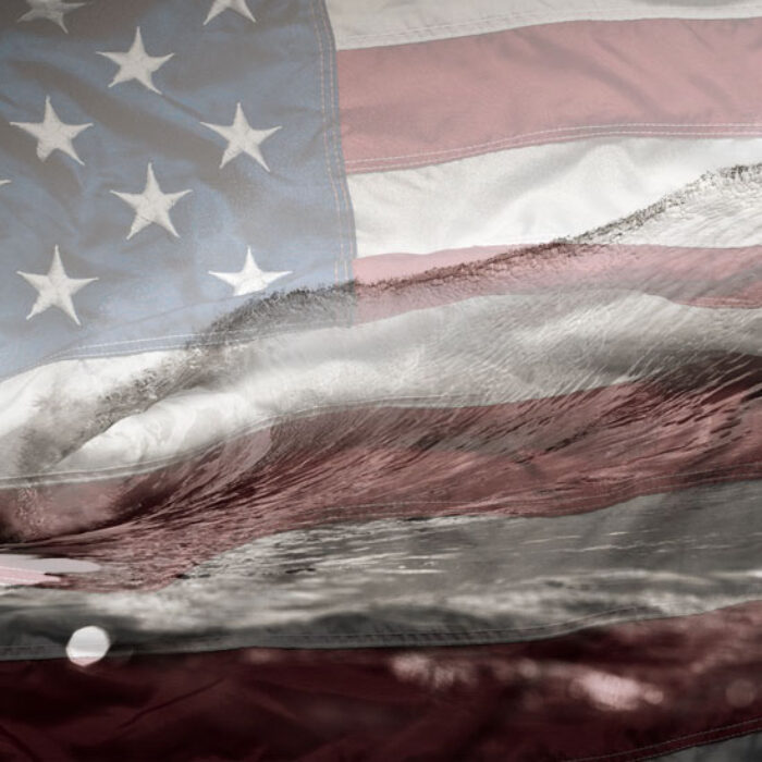 Proud to be surfing this Memorial Day Weekend. Photo: Nick Allen/James Whelan/Shutterstock