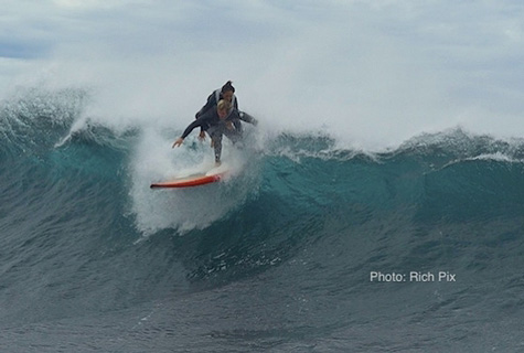 duct tape surfing, pascale honore, tyron swan, australia, port lincoln, paralyzed mom surf, tandem surfing
