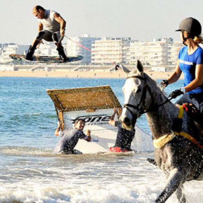 horse surfing, British Horseboarding Association, British Horse Surfing Association, Daniel Fowler-Prime, Matt Smith, Newquay, England, tow surfing