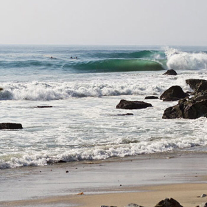 Perfect barrels peel across "Holy Shits" in Oaxaca, Mexico. This is one of Rusty Long's favorite spots. Photo: Rusty Long