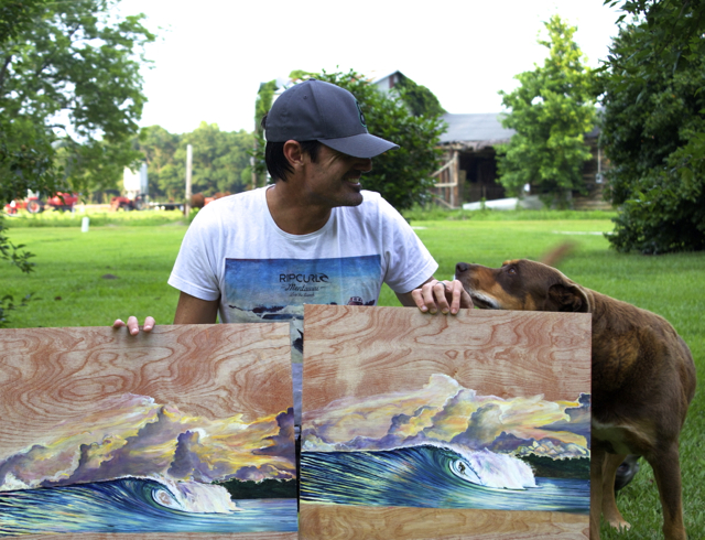 A portrait of the artist, Phil Goodrich.