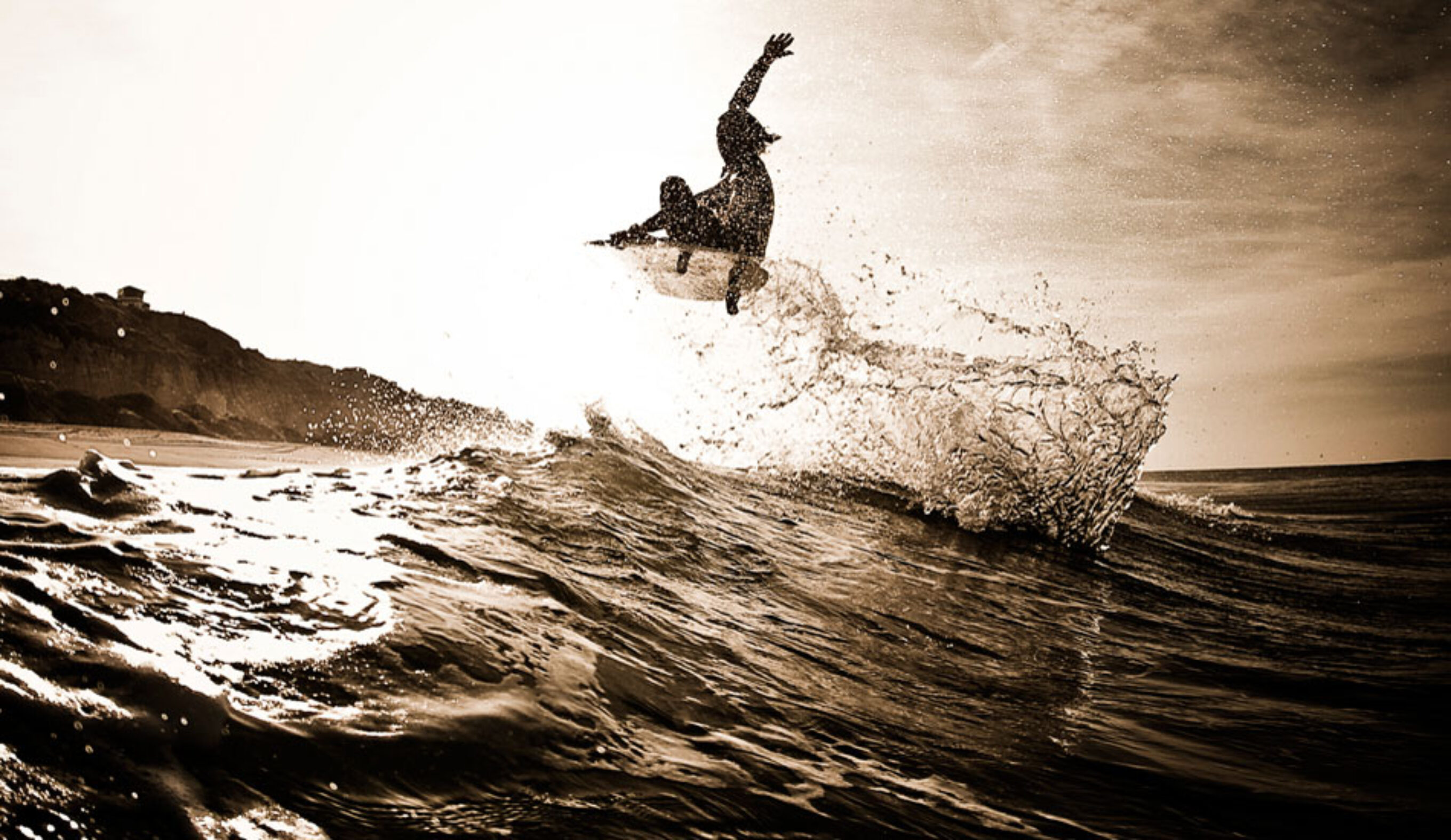 Silhouette Surfer Air