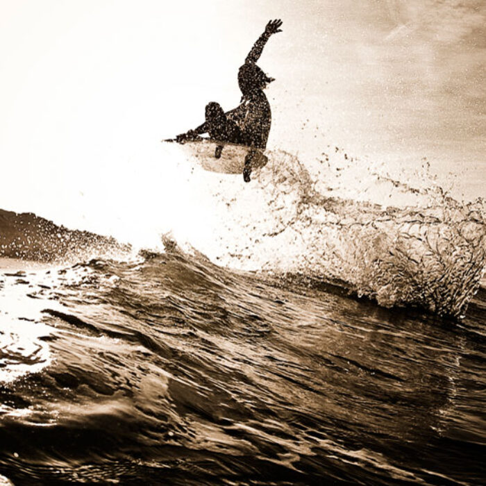 Silhouette Surfer Air