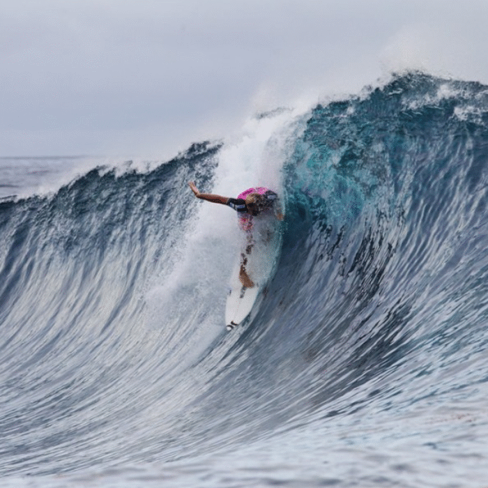 Ace. Fully committed and in the driver's seat. Photo: ASP/Kirstin