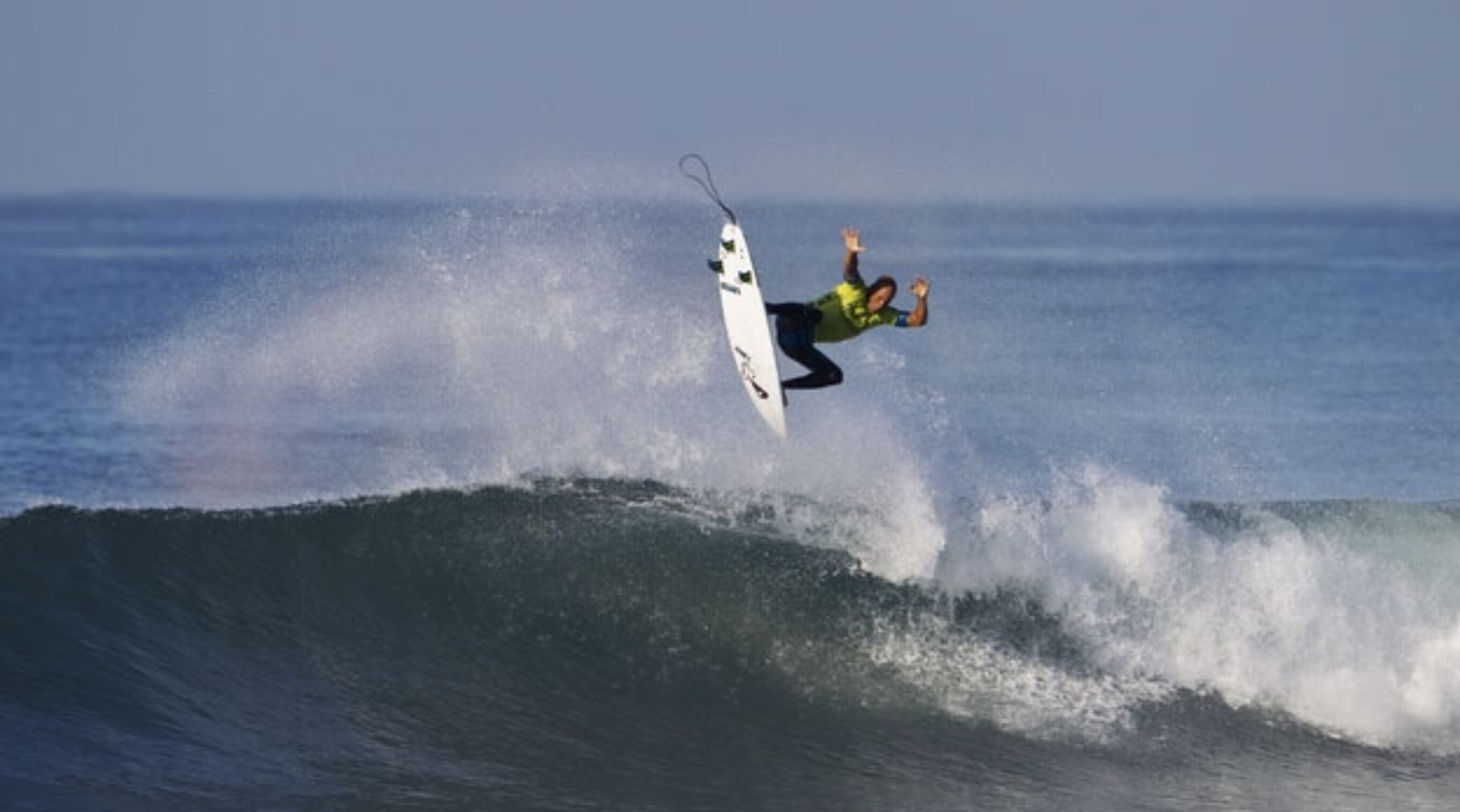 Kelly Slater on his canvas. Photo: ASP/Kirstin