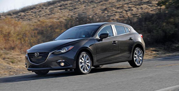 The Mazda 3 hatchback is a nice pick for a gas powered vehicle with plenty of cargo room, good MPGs, and lower emissions.