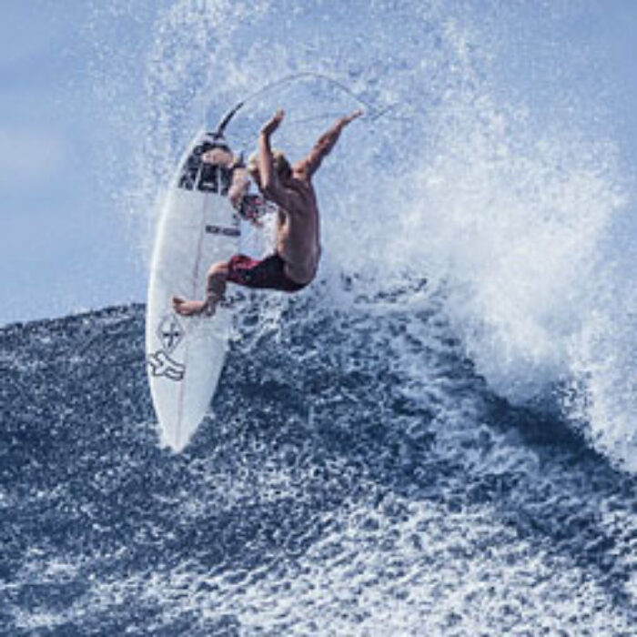 I woke up before the sun rose the next morning just to get my boards ready, and I could hear waves breaking from an island nearby. I got goosebumps because I was so happy to be in the Mentawai's.