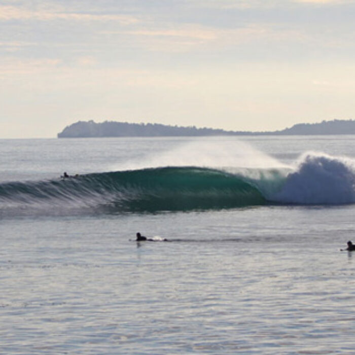 Two years ago I was given the opportunity to take my travels, photography and films to another creative level with my friends in the Banyak Islands on their new surf charter vessel, Pulse, as the on board photographer. Photo: Alex Cleland