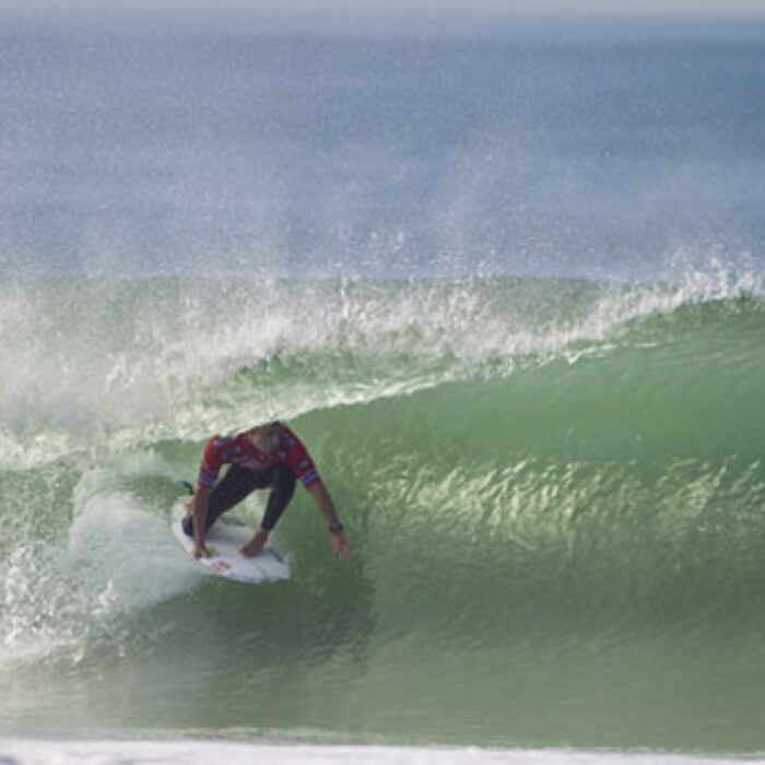 Fanning, looking for an exit and a title. Photo: ASP/Kirstin