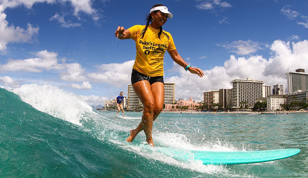 Tammy Moniz, amazing surf mom. Photo: Surf Pix.com