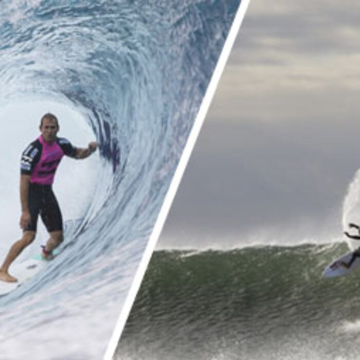 Toto, I have a feeling we're not in Florida anymore. CJ Hobgood and Kelly Slater, far from home. Photos: ASP/Kirstin