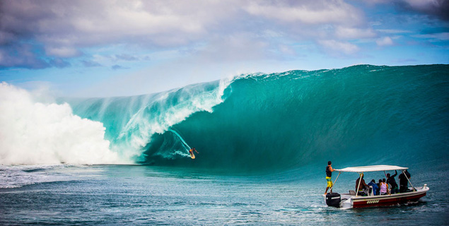 Raimana van Bastolaer at home in Tahiti. Photo: Ben Thouard