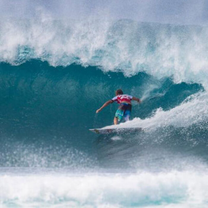 Sebastian Ziets (HAW) on the day's only perfect 10. ASP/Kirstin