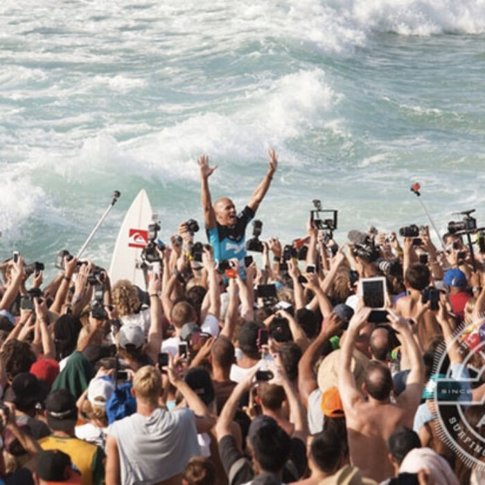 Kelly Slater, in a familiar postion. He'll be back for more next year. Photo: ASP / Cestari