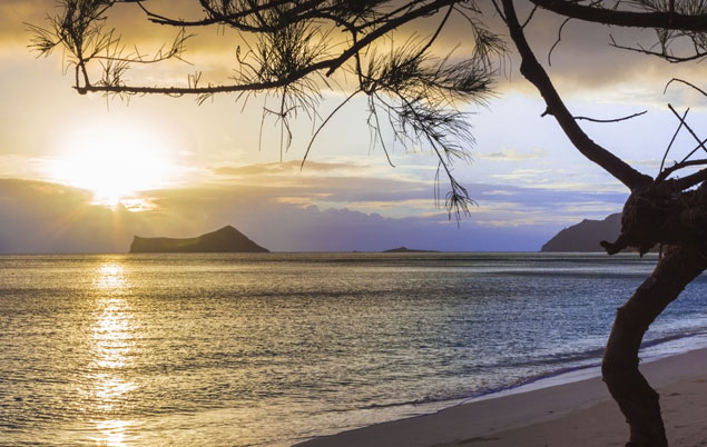 Waimanalo Beach with Manana Island (Rabbit Island) and Kaohikaipu Island (Turtle Island) in the distance. Photo: Shutterstock