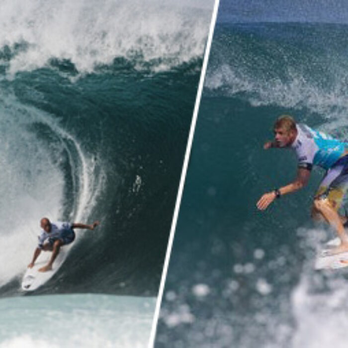Who wouldn't want to see Kelly Slater and Mick Fanning go head to head for the crown? How about three times? Photos: ASP