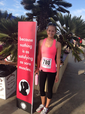Sierra after the She Is Beautiful run in Santa Barbara, California. || Photo provided by the Partridge twins