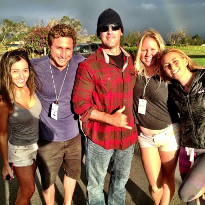 Alison and Sarah Lee...and a rainbow!