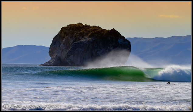 Poor girl didn't even get to surf these perfect waves. Photo: Trevor Murphy