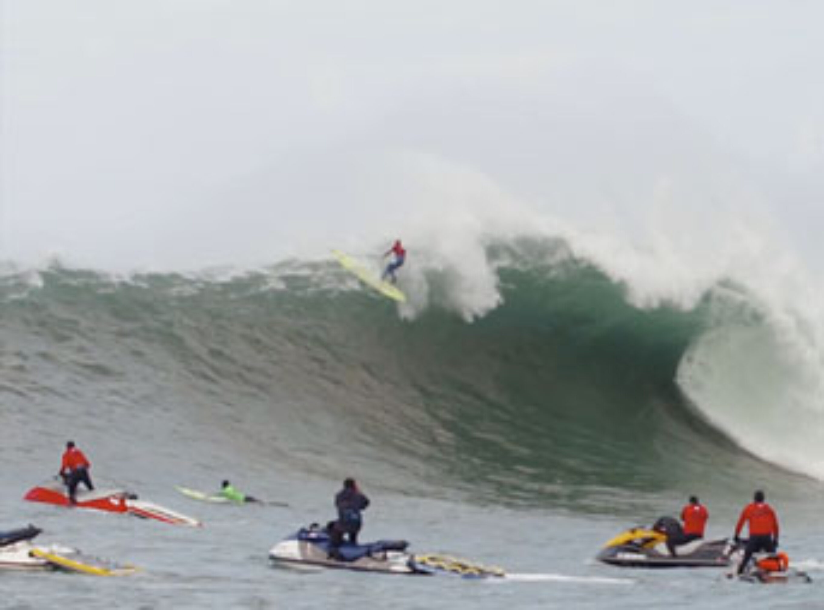 Mavericks served up a huge helping of immensely large waves on Friday. And with that serving comes a whole lotta guys getting served.