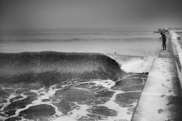 Mr. Malloy tests frigid Japanese waters mid-winter. Photo: Brian Nevins