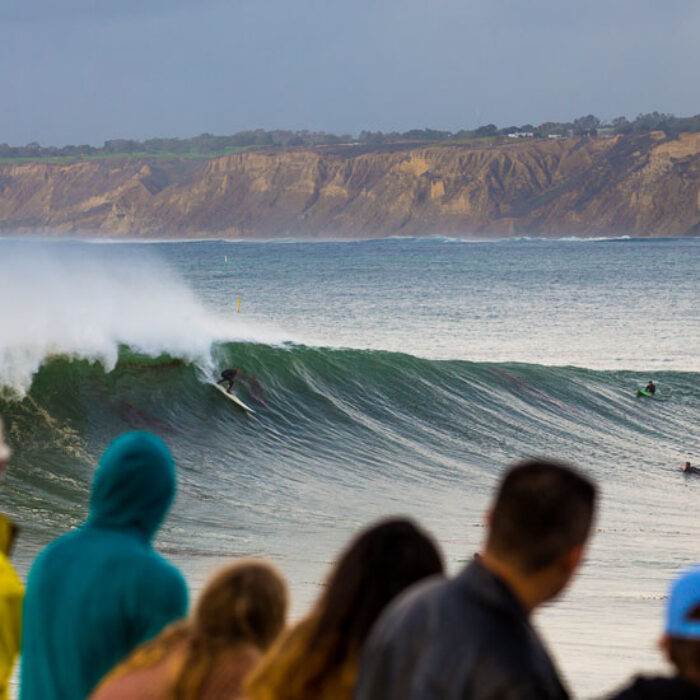 After an amazing amount of rain and a storm that sent most Southern Californians running to batten the hatches, the skies cleared and the sun poked its head out. And what it uncovered was something that hadn't been seen in this part of the world for years: giant perfection in San Diego. Photo: Anthony Ghiglia