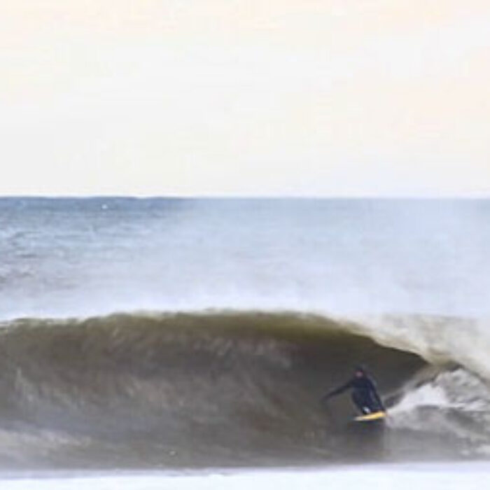 The whole East Coast was getting nailed with swells on a weekend in December. Luckily enough, New Jersey happened to be getting some of the best of it.