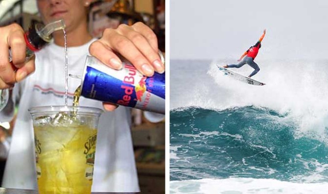 Drop the bass. Gabriel Medina's ready to party. Photo: ASP/Kirstin Scholtz