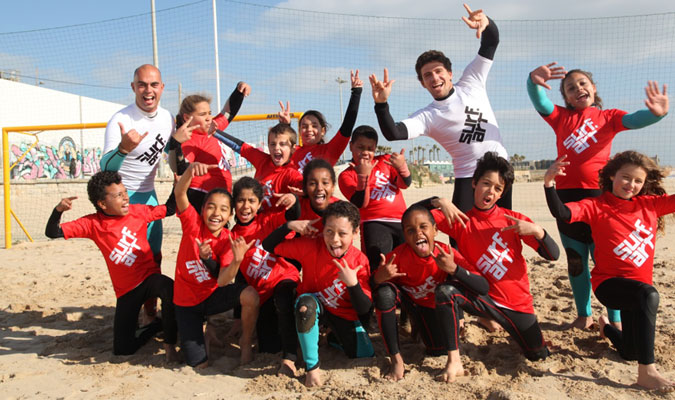 The kids have the power! Thank surfing. Photo courtesy of Paulo Canas