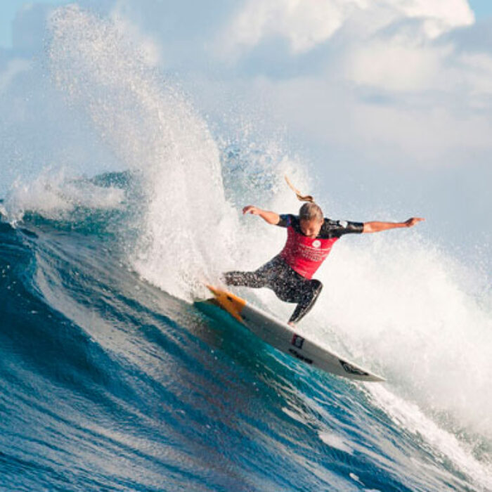 Stephanie Gilmore:Proof that Margaret River is good for the girls. Photo: ASP/Kirstin
