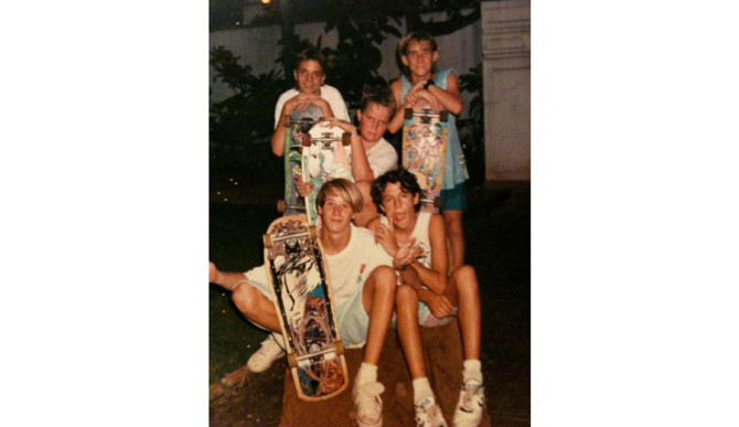 Back when he was a different punk — a skate punk. Photo Courtesy of Ezra Kire