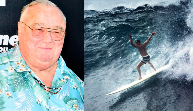 Da Bull still charges, now in a more vocal manner. Photo: ASP (L), <a href="https://www.nollsurfboards.com/gregnoll.html">Noll Surfboards</a> (R)