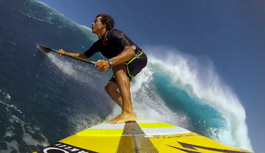 Kai Lenny putting his training to use.