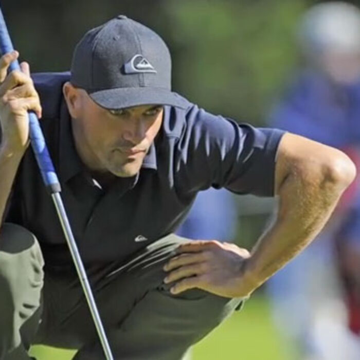 “I’ll tell you…golf is the greatest game in the world,” said Kelly Slater. “You can literally break down any barriers with the people you play with.” Photo: PGA