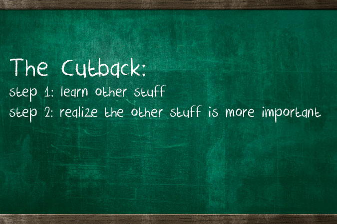 Education is more important than surfing.