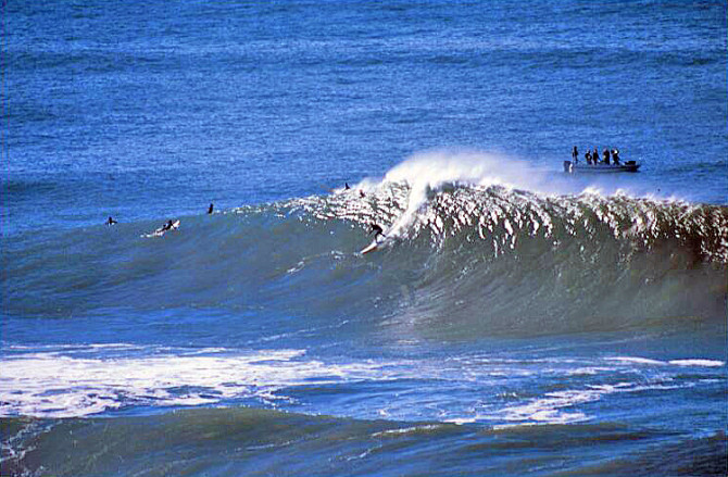 Sarah Gehardt, mother, college professor, <em>then</em> big-wave pioneer. Photo: Elizabeth Pepin Silva