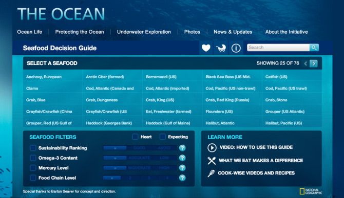 After all, you are what you eat. Photo: <a href="https://ocean.nationalgeographic.com/ocean/take-action/seafood-decision-guide/">National Geographic</a>
