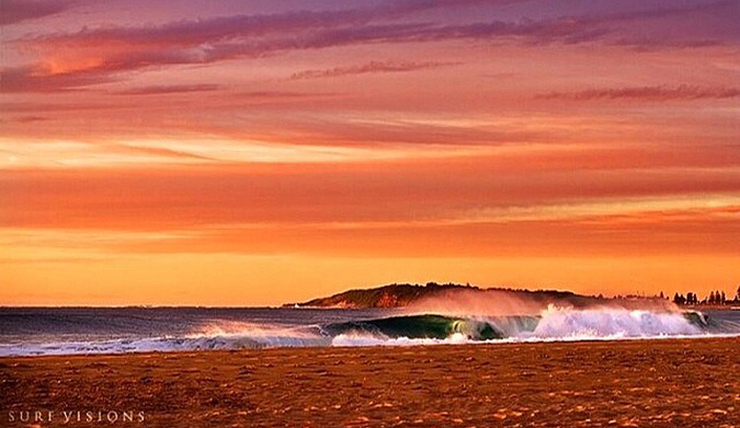 Isn't this every surfer's favorite time of day? Photo: Instagram: @surfvisionsphotos