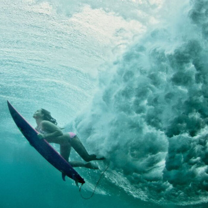 Maya Gabeira in her home away from home. Photo: Red Bull/ Brian Bielmann