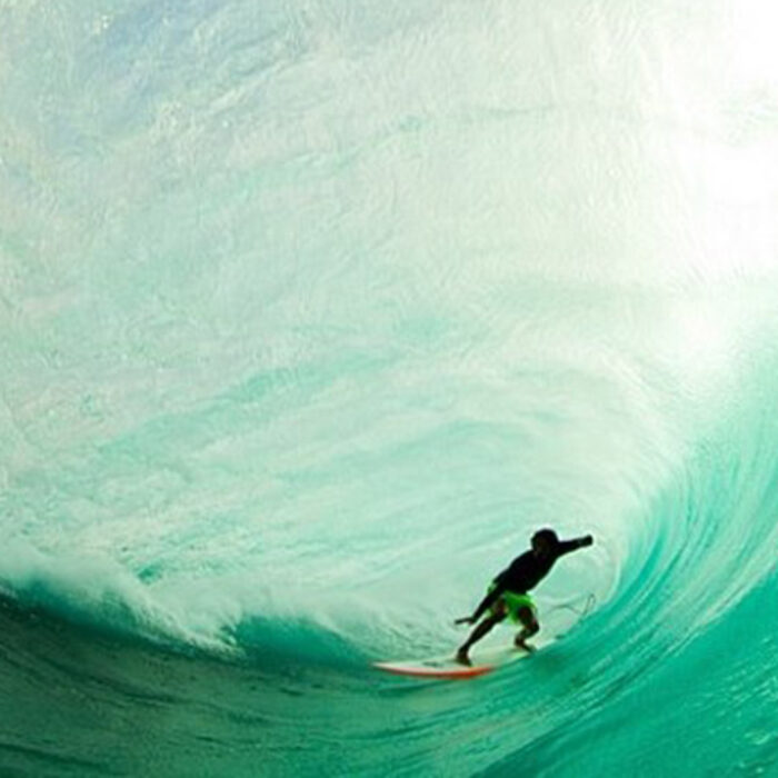 "The waves that I want out there, if I don’t make the drop… But it comes with the territory: making it and having a dream wave is worth all of it, for sure." Photo: https://www.zaknoyle.com/