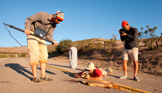 A Mexican-Irish, Irish-Italian, and Jewish Hawaiian all load up on their bikes and... Photo: Patagonia