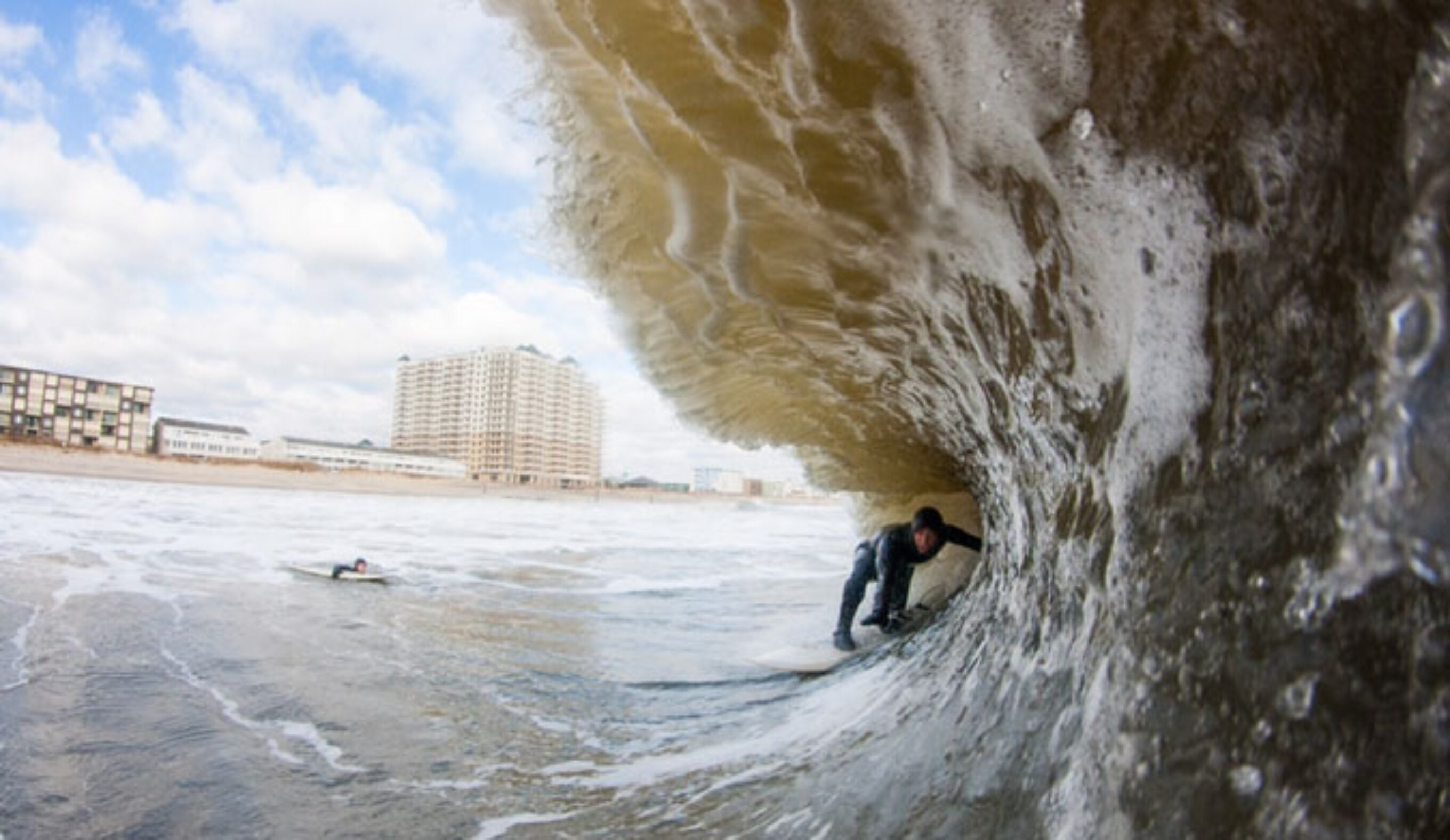 When the crowds leave, the sun becomes long in the sky, the temperatures drop and the swell comes up, there is a community of local surfers who head towards the ocean. Two pieces to that puzzle are Nick Denny and Waldon Remington.
